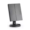 RIO MMFD-EU/1,6 24 LED dimbare make-upspiegel met touch, zwart