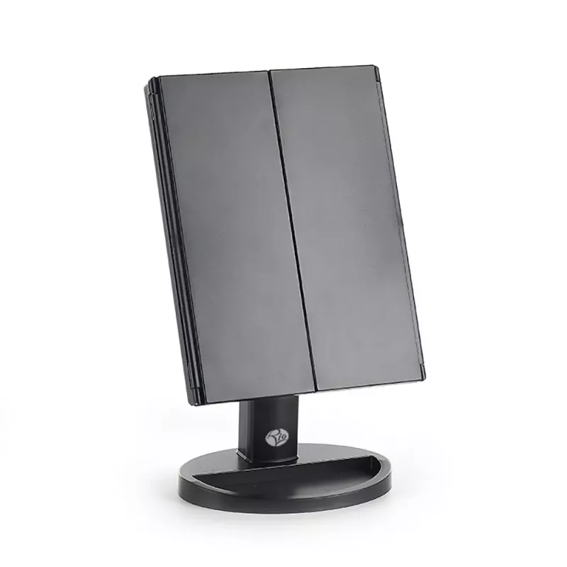 RIO MMFD-EU/1,6 24 LED dimbare make-upspiegel met touch, zwart