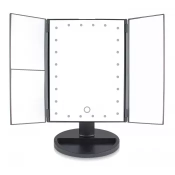 RIO MMFD-EU/1,6 24 LED dimbare make-upspiegel met touch, zwart
