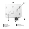 Bodi-Tek HGTH-EU/1,0 Kamerthermometer en hygrometer