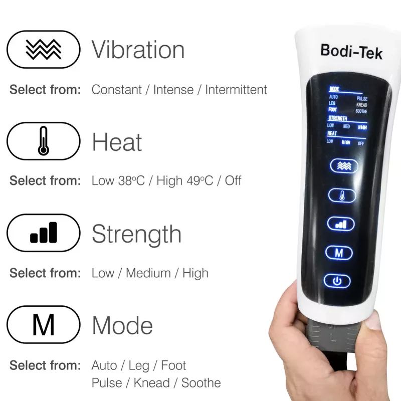 Bodi-Tek Comfort360 luchtcompressie halve beenmassager laars