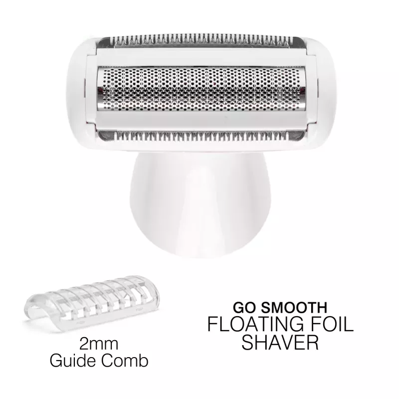 Rio SHTR-EU/1.3 Go Smooth 4-in-1 dames scheerapparaat & bikinietrimmer, wit