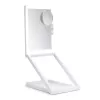 RIO MMAW-EU/1,0 Home and Away make-uptafelspiegel - dubbelzijdig met LED-verlichting, 1x/5x vergroting, opvouwbaar, wit
