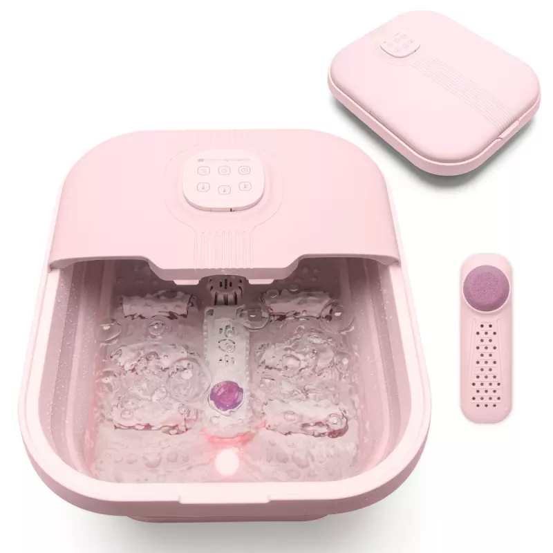 RIO FTBH13-EU-PK/1,3 Deluxe opvouwbare voetspa roze