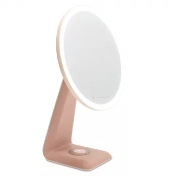 RIO MMDL-EU/1,0 High Performance make-upspiegel - dubbelzijdig 1x/5x vergroting, LED-daglicht, dimbare touch-sensor, chroom
