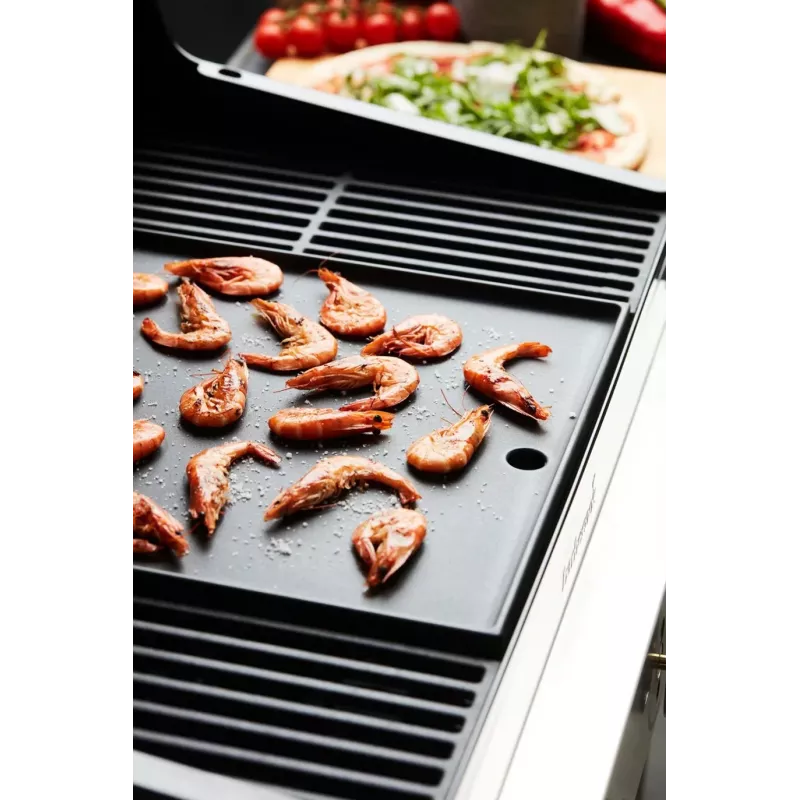 Barbecook Dynamic Core geëmailleerde gietijzeren bakplaat, 43 x 35 x 2 cm