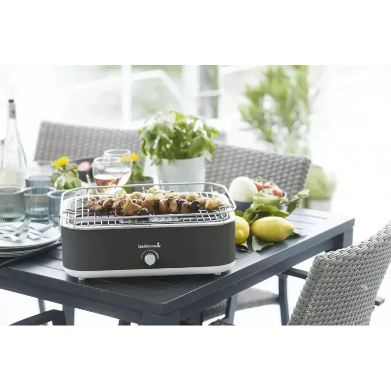 Barbecook E-Carlo elektrische tafelbarbecue 2500 W Midnight Grey