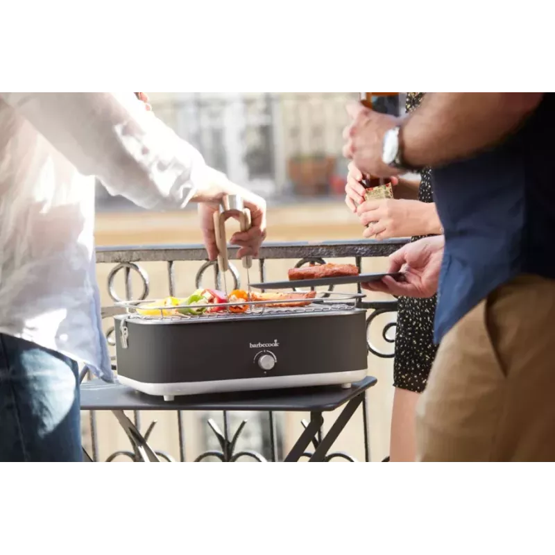 Barbecook E-Carlo elektrische tafelbarbecue 2500 W Midnight Grey