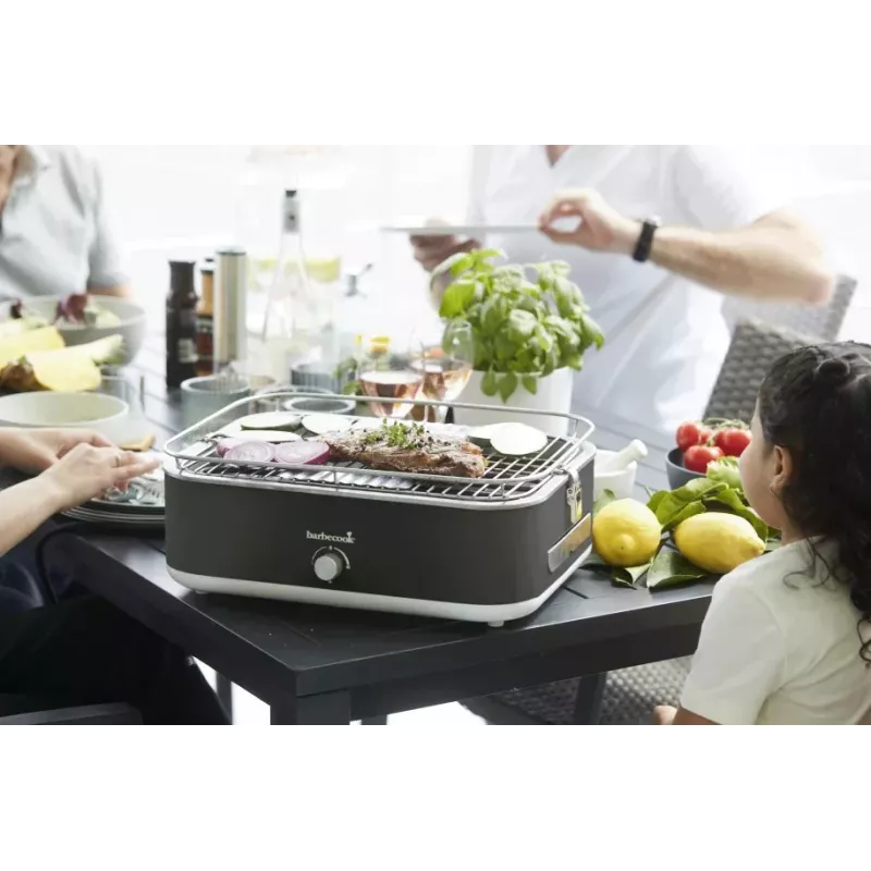 Barbecook E-Carlo elektrische tafelbarbecue 2500 W Midnight Grey