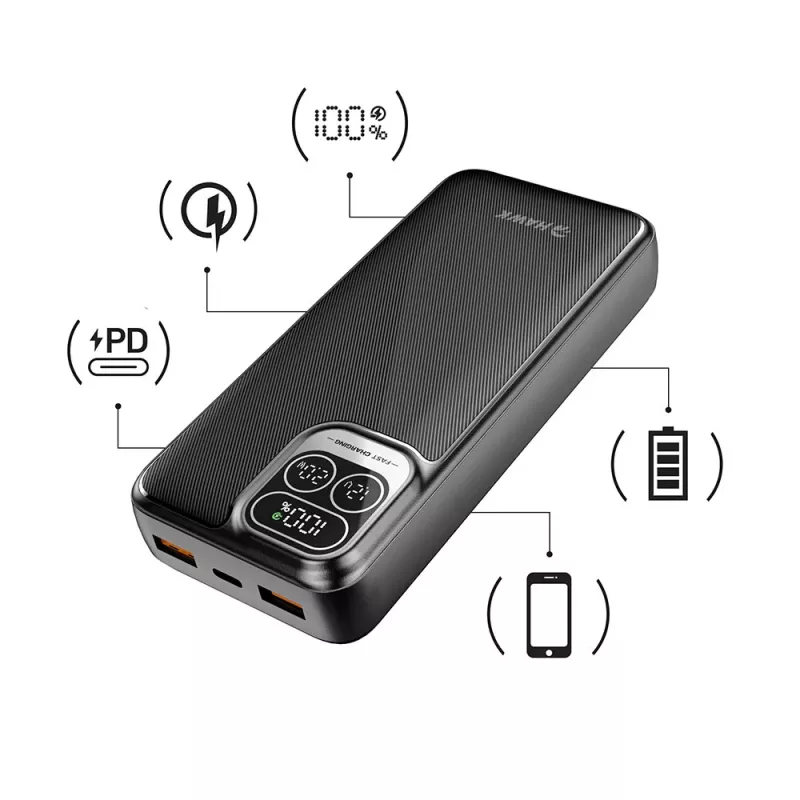 Hawk HW-PB20000 powerbank 20000mAh zwart