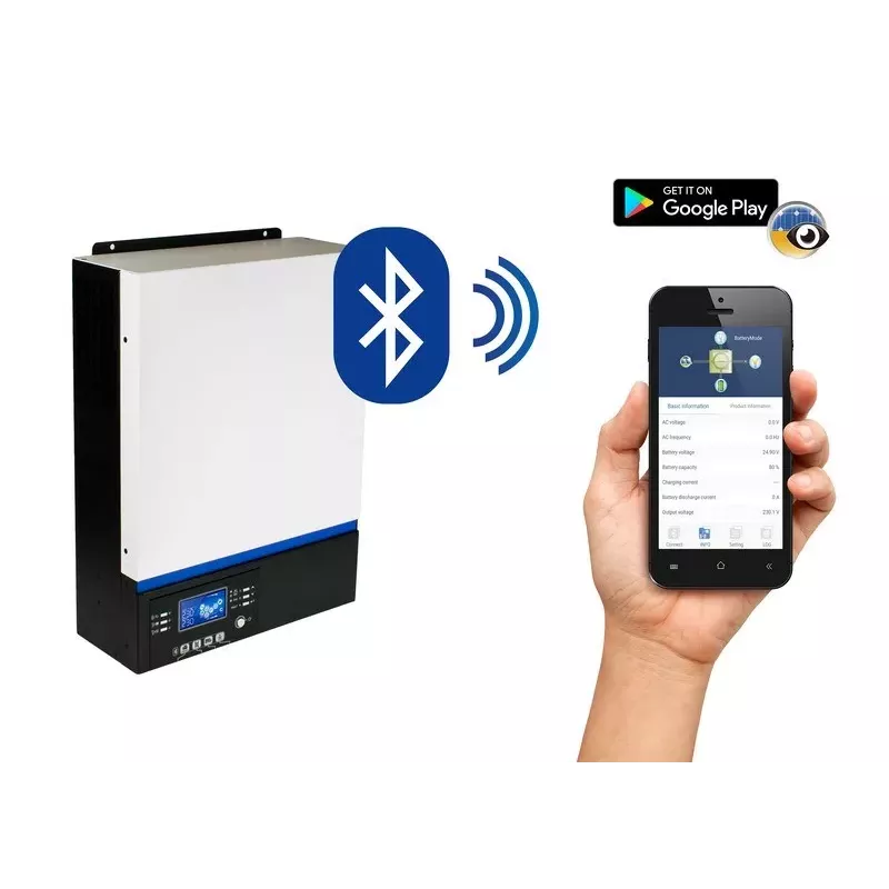 Off-grid hybride solar-omvormer AZO Digital ESB 6KW-24