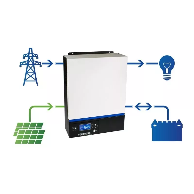 Off-grid hybride solar-omvormer AZO Digital ESB 6KW-24