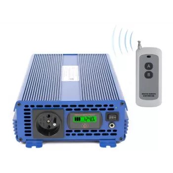 AZO Digital 24 VDC / 230 VAC ECO MODE SINUS IPS-2000S PRO 2000W zuivere sinus spanningsomvormer