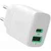 Green Cell PowerSource Duo30 30W USB-C & USB-A oplader wit