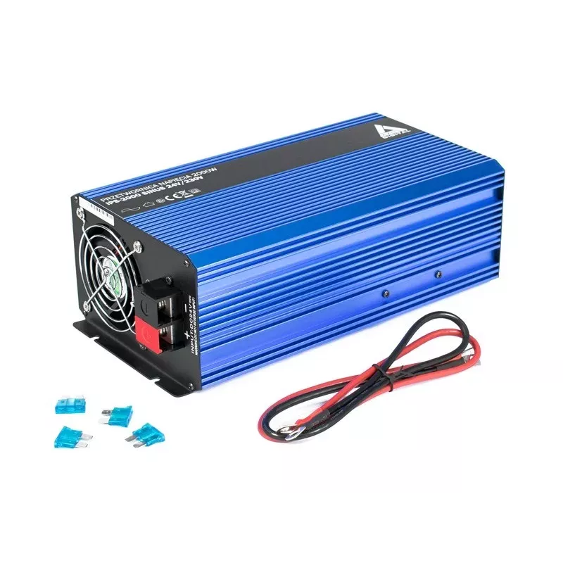 AZO Digital 24 VDC / 230 VAC converter SINUS IPS-2000S 2000W zuivere sinus omvormer