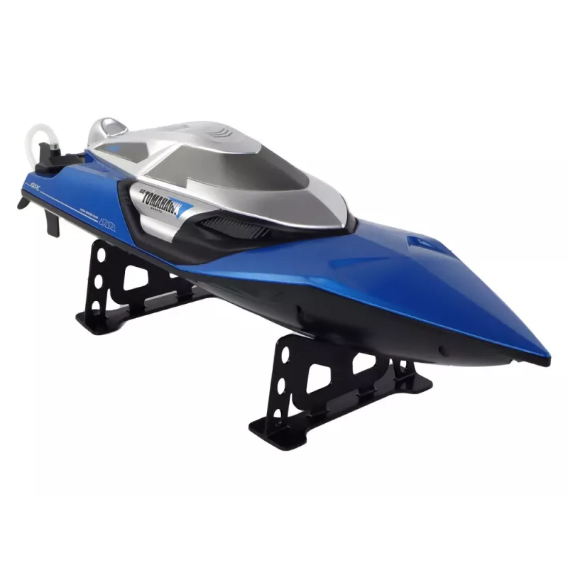 LEAN TOYS Motorboot R/C 2.4G Lichten 30 km/h Blauw