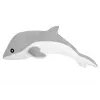 LEAN TOYS Grijze Dolfijn Pluchen Mascotte 70 cm