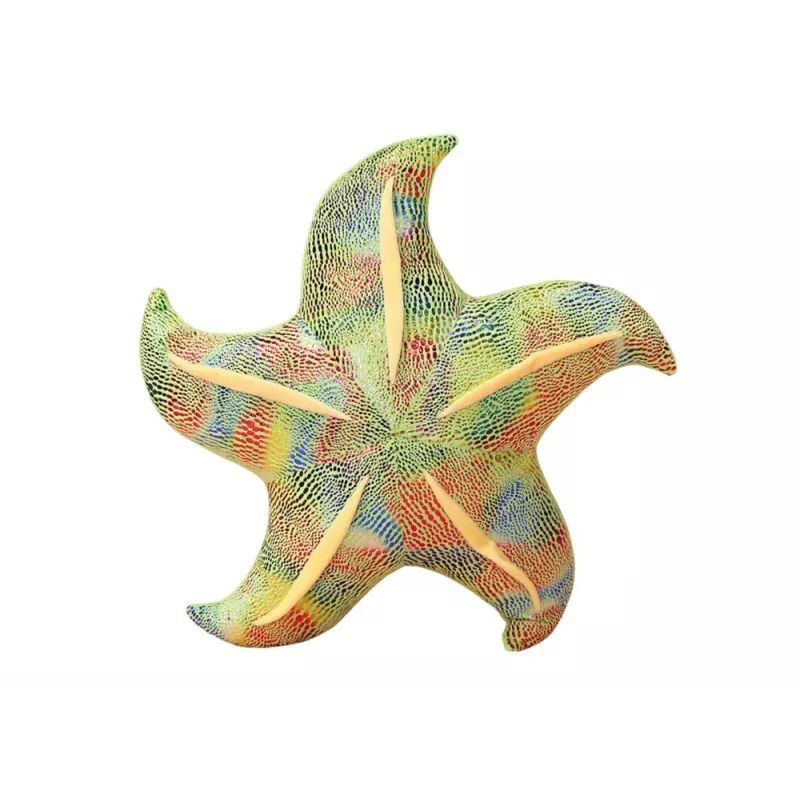 LEAN TOYS Mascotte pluchen zeester groen kussen 45 cm