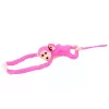 LEAN TOYS Mascotte pluchen aap met baby, roze 90 cm