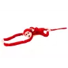 LEAN TOYS Mascotte pluchen aap met baby, rood 90 cm