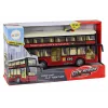 LEAN TOYS Dubbeldekker stadsbus met licht en geluid rood 1:16