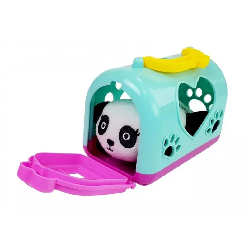LEAN TOYS Kleine panda met transporter mascotte interactief pluchen speelgoed
