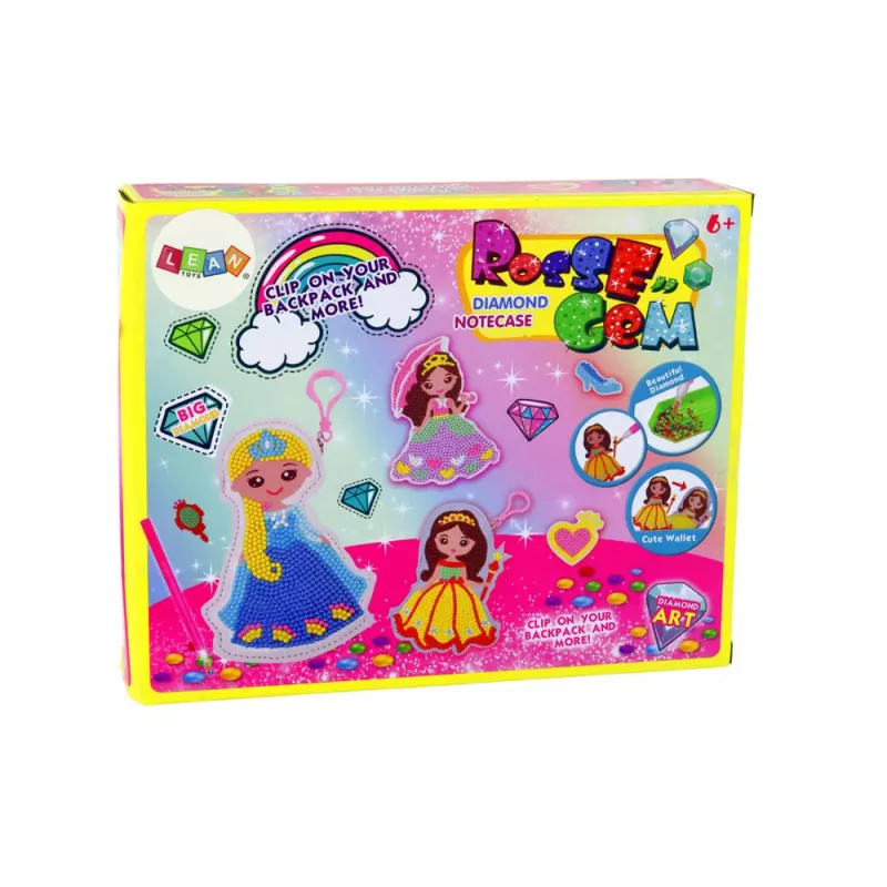 LEAN TOYS DIY Kralen Set Prinses Sleutelhanger Pocket
