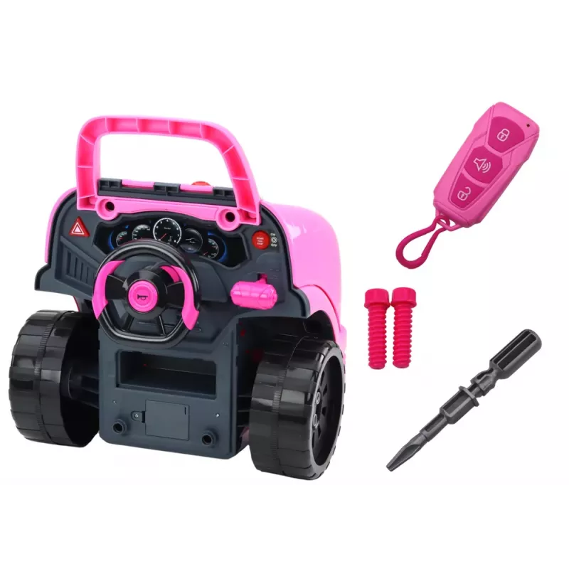 LEAN TOYS Workshop Engine Truck Demontage DIY-kit Roze