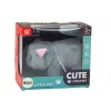 LEAN TOYS Pluchen interactief dier katje loopt en miauwt grijs