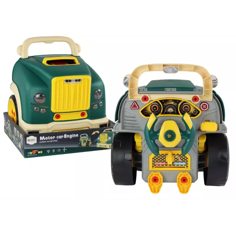 LEAN TOYS Werkplaats Motor Truck Demontage DIY Kit Groen