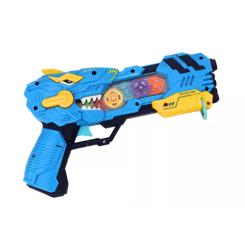 LEAN TOYS Geweer Projector Dinosaurus Lichten Geluiden Blauw Rood