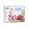 LEAN TOYS Mini-projector Tetris Tafel 2in1 blauw eenhoorn