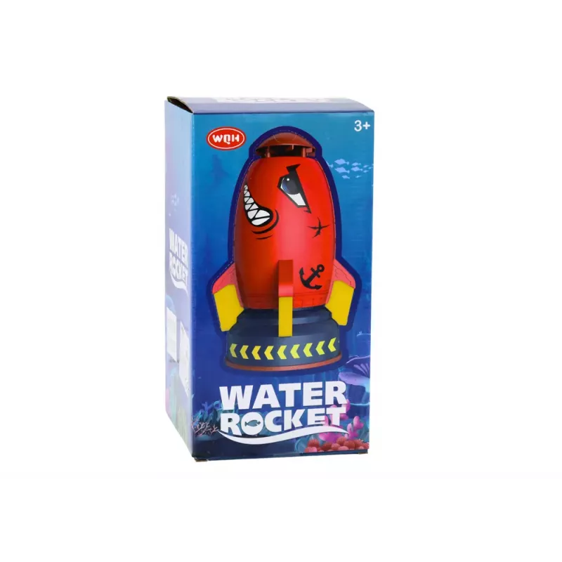 LEAN TOYS waterraket sproeier lanceerder rood haai