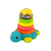 LEAN TOYS piramide rijdende schildpad 2in1 puzzelwielen lichten geluiden