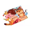 LEAN TOYS Zacht educatief boek ritselende bosdieren