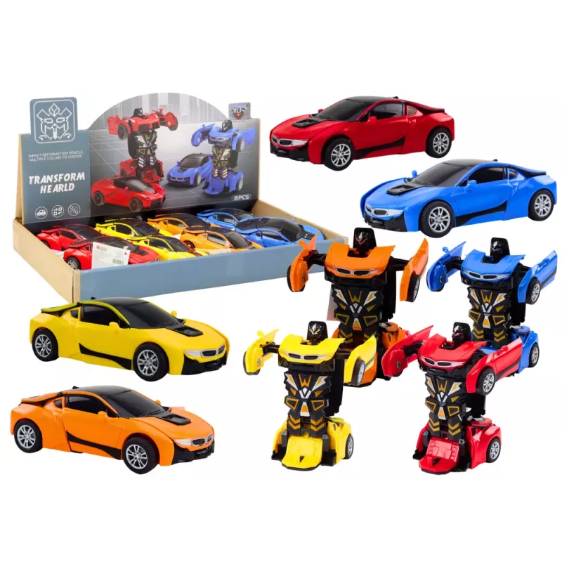 LEAN TOYS Auto-robot 2in1 robot 4 kleuren