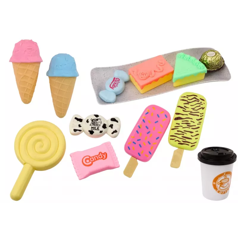 LEAN TOYS Banketbakkerij caféset snoep figuurtjes koffie cake 25 stuks