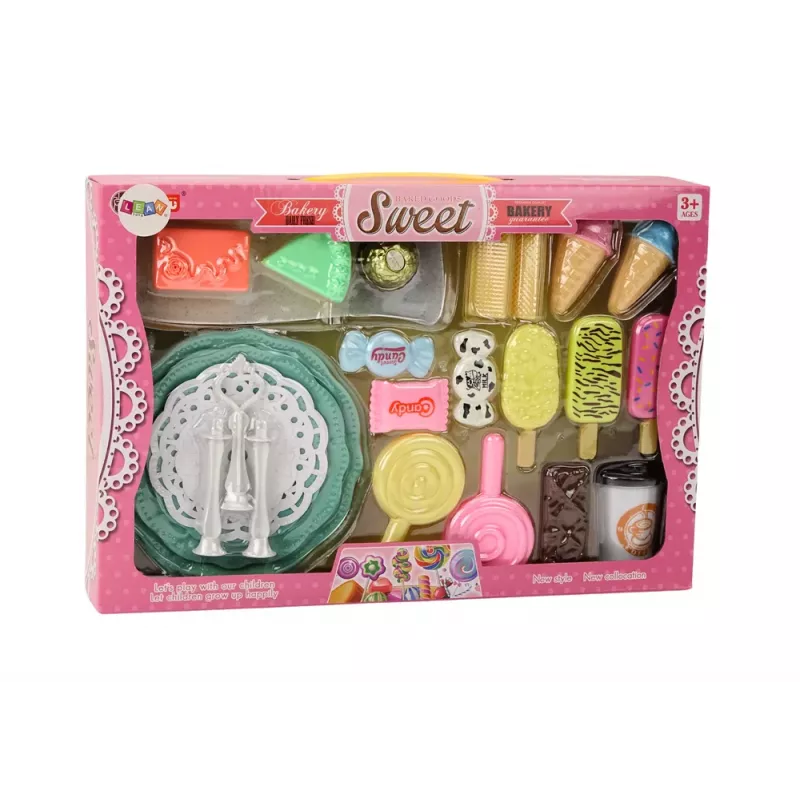 LEAN TOYS Banketbakkerij caféset snoep figuurtjes koffie cake 25 stuks