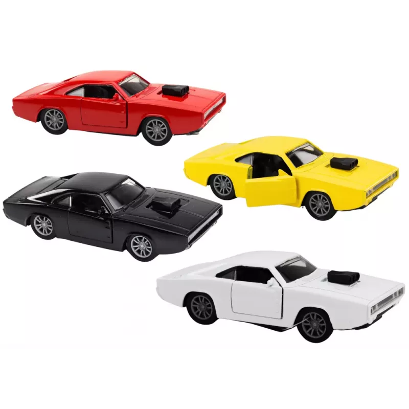 LEAN TOYS Driven Car 1:32 lichten geluiden wit rood zwart geel