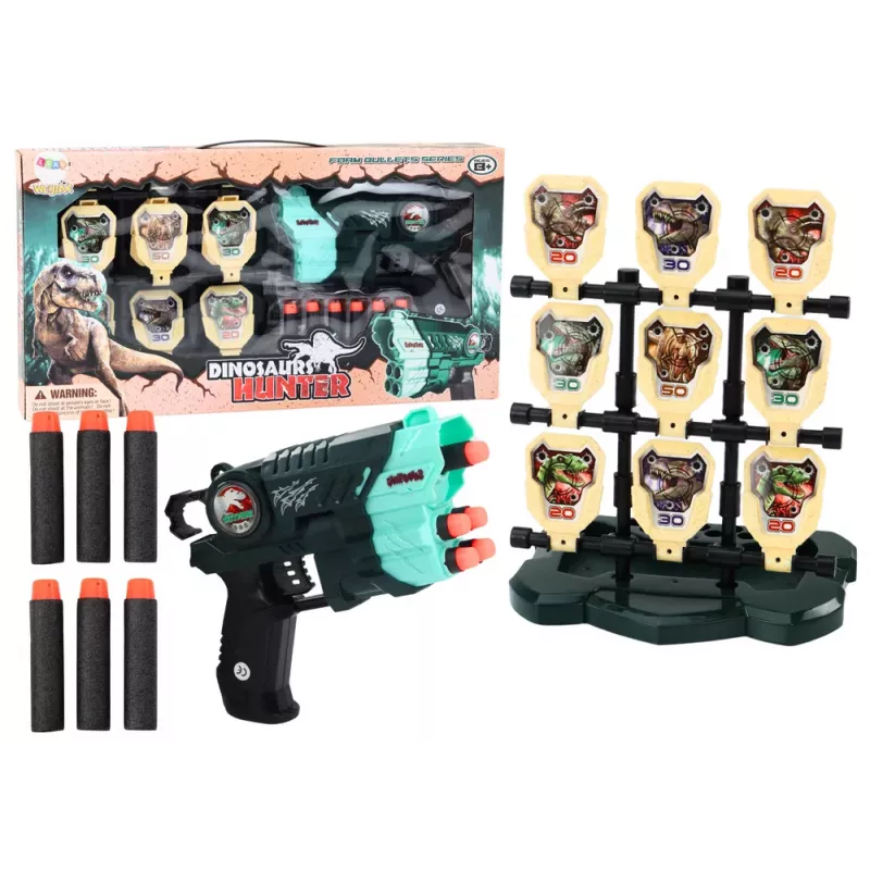 LEAN TOYS Foam Dinosaurussen Groene Pijl Set