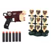 LEAN TOYS Foam Dinosaurussen Bruine Dinosaurus Geweer Met Pijltjes Set
