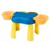 LEAN TOYS Multifunctionele tafel 4in1 bouwblokken vissen schilderen blauw