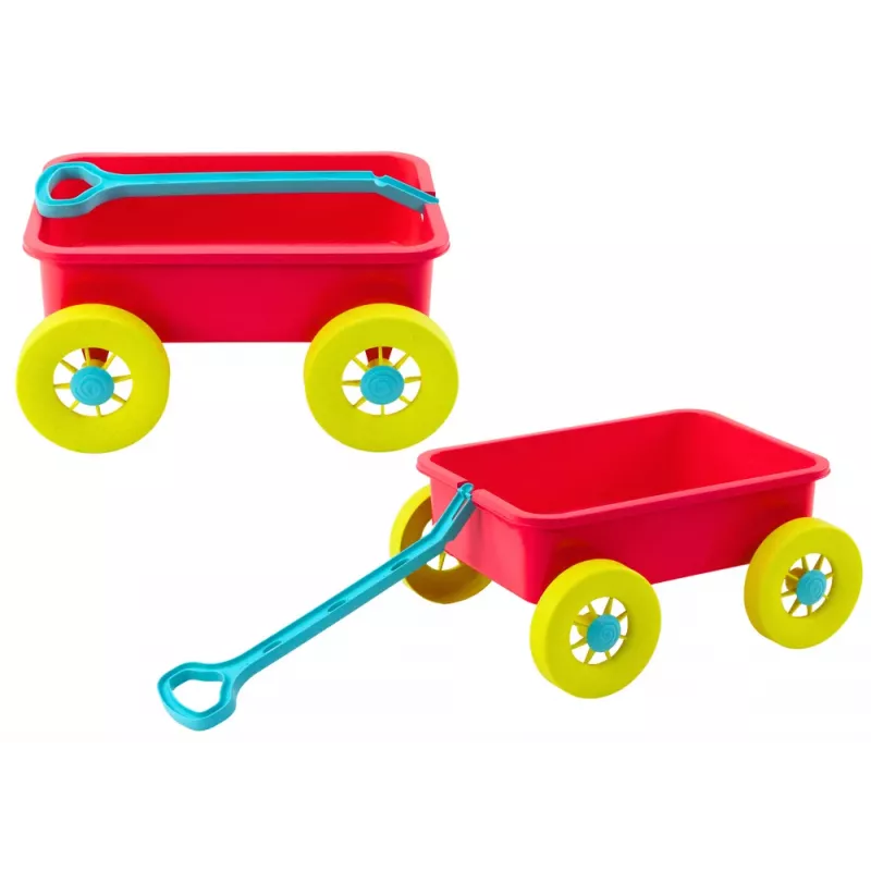 LEAN TOYS Zandspeelgoed karretje pastelroze