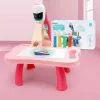 LEAN TOYS Mini Projector Robot Tafel 2in1 Accessoire Roze