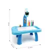 LEAN TOYS Mini Projector Robot Tafel 2in1 Accessoire Blauw