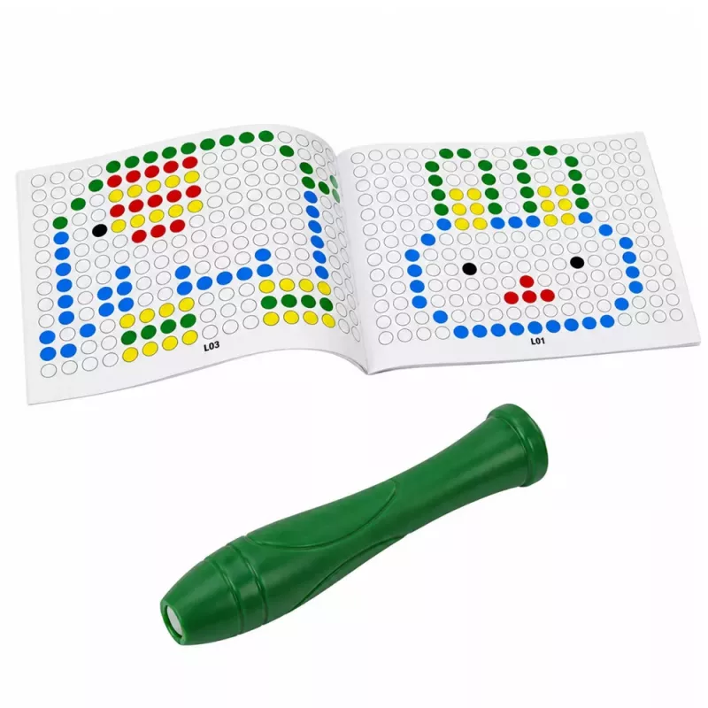 LEAN TOYS Educatief magneetbord Dinosaurus-pad-puzzel Groen