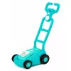 LEAN TOYS Bellenblaasmachine Rijdende grasmaaier met handgreep Blauw