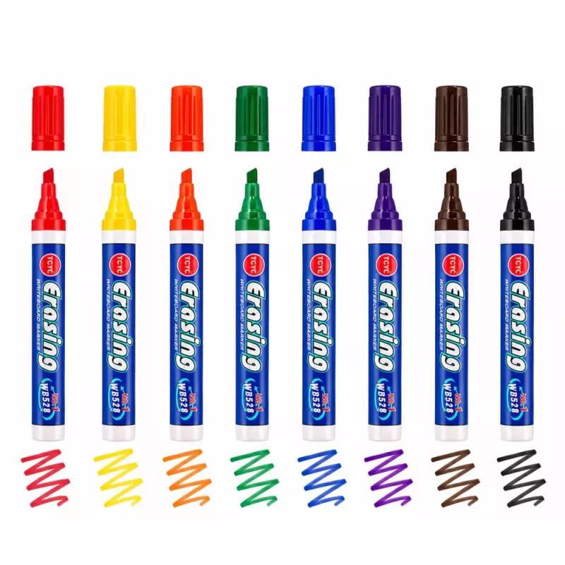 LEAN set van 8 gekleurde whiteboardmarkers