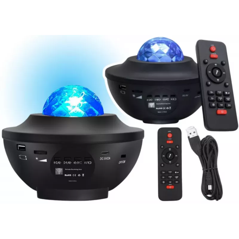 LEAN sterrenprojector LED-lamp bluetooth-speaker afstandsbediening