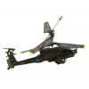 LEAN TOYS Apache militaire helikopter op afstandsbediening RC Syma S109H khaki